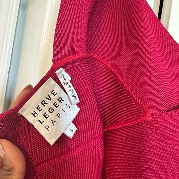 Valentines Day Herve Leger Red Maxi Dress - Picture 4 of 5